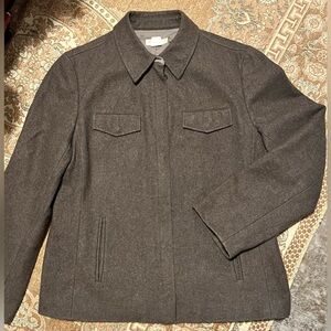 Jcrew Gray Wool Blend Jacket in Taupe